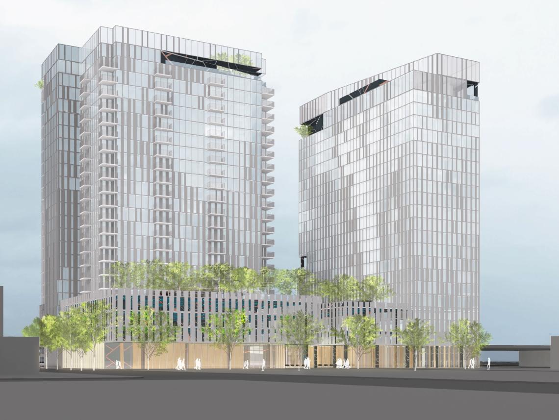 Mixeduse towers at 1600 S. Flower Street in DTLA clear a hurdle
